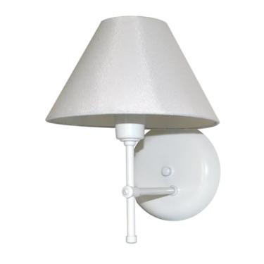 Imagem de Linda Arandela de Parede estilo moderno em T com Cúpula De Algodão - Ideal para Cabeceira de cama, Corredor (Branco - Branco)