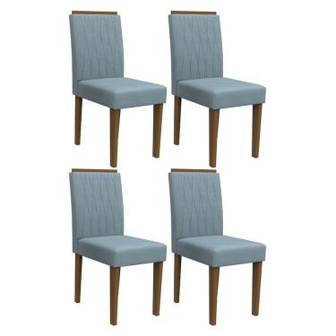 Imagem de Conjunto 4 Cadeiras Ana Imbuia/ - pr Móveis Azul
