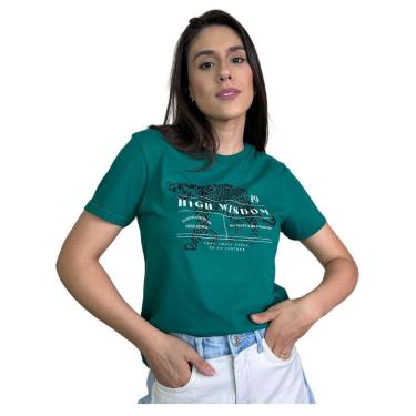 Imagem de Camiseta Feminina Regular Estampada High Dzarm-Feminino