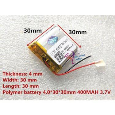 Imagem de Bateria Rastreador  3,7v 400mah  4mm X 30mm X 30mm  - bgb