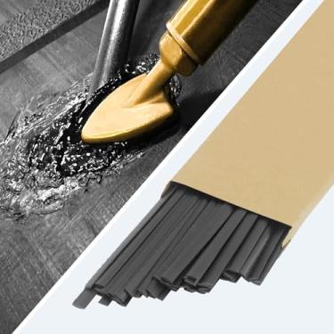 Imagem de Allturn Haste de solda de plástico preto 50 PK para reparar pára-choques de plástico, caiaques e outros produtos de plástico, 23 cm de comprimento.