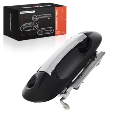 Imagem de A-Premium Maçaneta externa dianteira esquerda do lado do motorista compatível com Ford Expedition 2003-2017 e Lincoln Navigator 2007-2015, caixa preta com alavanca cromada, substituição # 2L7Z-7822405