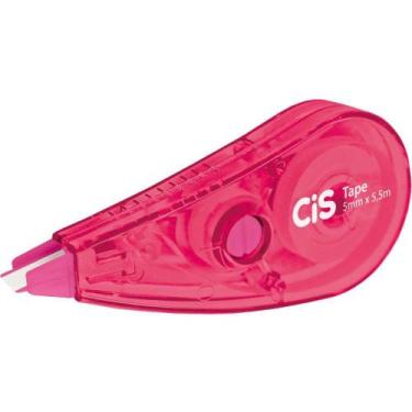 Imagem de Corretivo em Fita CIS Tape Neon 5,5M Caixa com 6 Unidades - Sertic