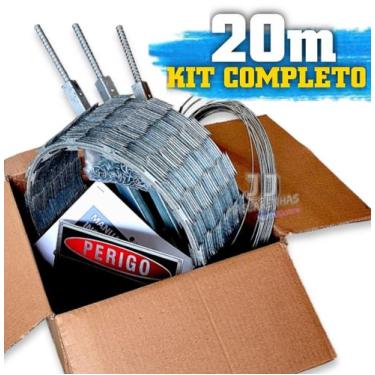 Imagem de Kit Serpentina para muro segurança 30cm - 20m kit completo - K. Metalu