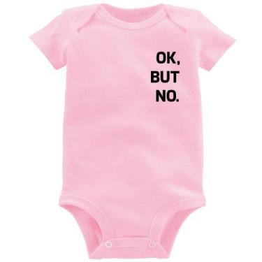 Imagem de Body Bebê Ok, but no. - Foca na Moda, Rosa bebê, G
