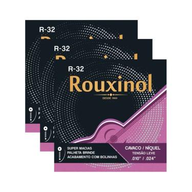 Imagem de Kit 3 Encordoamento Cavaquinho Tensão Leve “0.24 R32 Rouxinol 