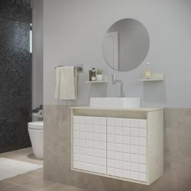 Imagem de Gabinete para Banheiro com Cuba e Espelho Carol Darabas Agardi