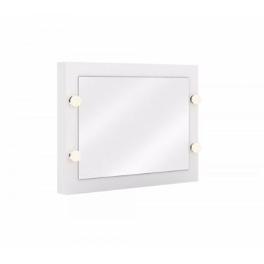 Imagem de Conjunto de Penteadeira Suspensa com Espelho Camarim Siena Móveis Branco