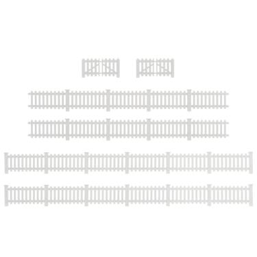Imagem de Parede de construção de cercas com portões em escala HO para cena de diorama de trens modelo (estilo B-branco)