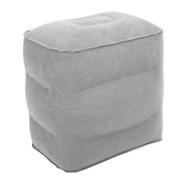 Imagem de Asixxsix Travesseiro de Descanso Inflável para Os Pés, Confortável Travesseiro Ergonômico da Perna do pé, 15.75x11.81x16.54inh Pillow de Viagem de Avião para Crianças para Crianças (Cinza)