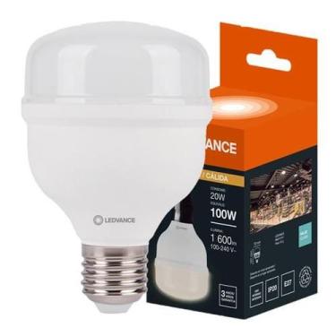 Imagem de Lampada Bulbo 20w Branco Quente 3000k Amarela Alta Potencia - Ledvance