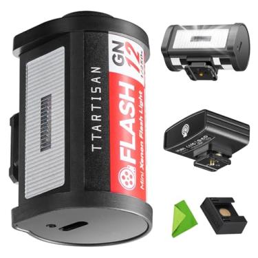 Imagem de TTARTISAN M01 Mini Flash Speedlite para Câmera com Disparador Sem Fio J01, Alcance de 3 m, GN12, 5600K ±200K, Bateria Integrada, 4 Níveis de Potência, Sapata com Contato para Canon, Fuji, Sony, Nikon