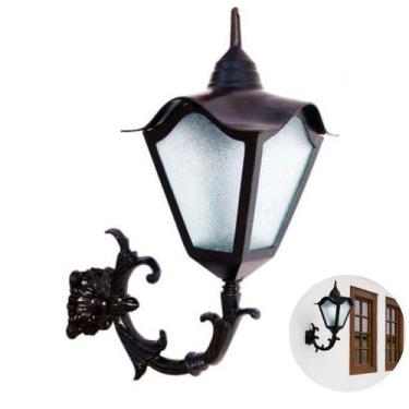 Imagem de Luminária de Parede Externa Interna com Braço Romana - Luminárias Colo