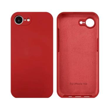 Imagem de Capinha Compativel com iPhone 16e Com Proteção de Camera em Silicone com Interior Aveludado