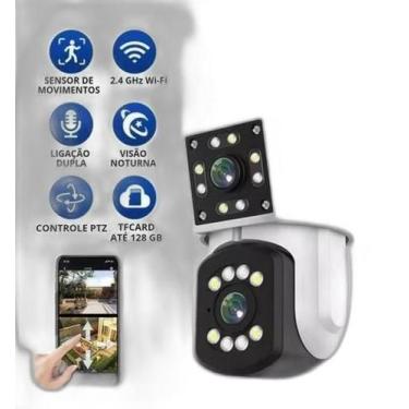 Imagem de Câmera IP Externa WiFi Yoosee 8MP Visão Noturna Branco/Preto - Minimen