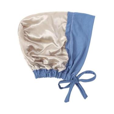 Imagem de Boné Hijab de Cetim Modal Dupla Camada - Turbante Muçulmano para Mulhe