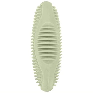 Imagem de HEEPDD Brinquedos de mastigar para dentição de cães, vara de limpeza de dentes de cães, brinquedo de mastigar, brinquedo de mastigar, escova de dentes, higiene bucal dentária, TPR para cães pequenos e médios (pepino do mar, verde)
