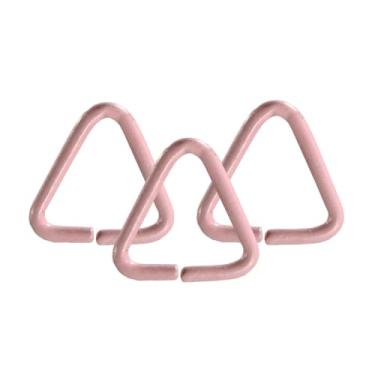 Imagem de Elo Para Chaveiro Argola Triangulo Para Confecção de Chaveiros e Artesanato 8mm (ROSA BEBE)