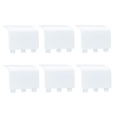 Imagem de Mcbazel Capa de bateria para Xbox Series X/S, peça de reparo de tampa traseira de bateria de substituição universal para controle Xbox Series S/X (6 pacotes) - branca (não para controles Xbox