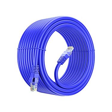 Imagem de Maximm Cabo Ethernet Cat 6, 100% cobre puro, cabo LAN Cat6, cabo de Internet, cabo patch e cabo de rede - UTP (azul) 1,8 m