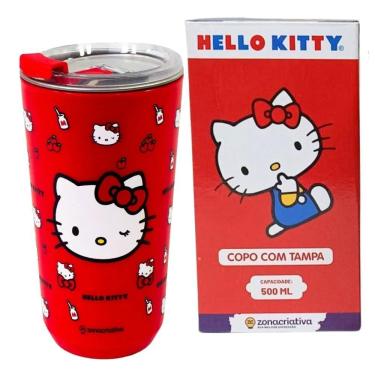 Imagem de Copo Térmico Sky Inox 500Ml Hello Kitty - Zona Criativa