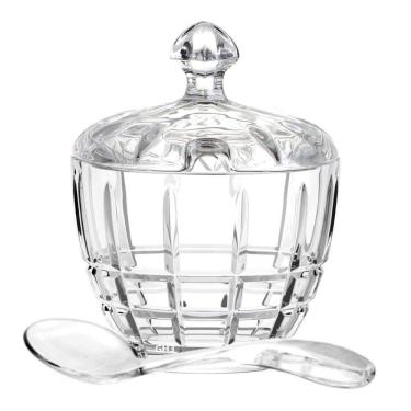 Imagem de Açucareiro Sofisticado Vidro Premium Mesa De Café Lisboa