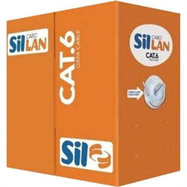 Imagem de Cabo De Rede/Informatica Sil 4 Pares Cat6E Cinza Com 305M
