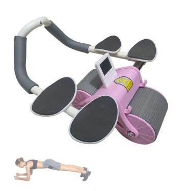 Imagem de Rolo Abdominal Exercicio Roda Musculaçao Braço Ombro Costas Lombar Prancha Treino Academia