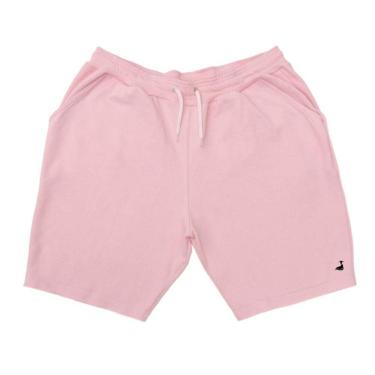 Imagem de Bermuda Moletinho Algodao Masculina Elastico Cintura Cordao Ajustavel Com Bolso Lateral e Traseiro