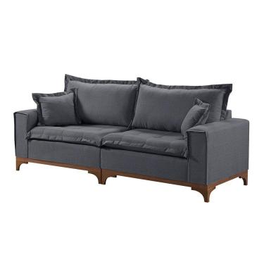 Imagem de Sofá 4 Lugares Living M-47 Veludo Martins Grafite