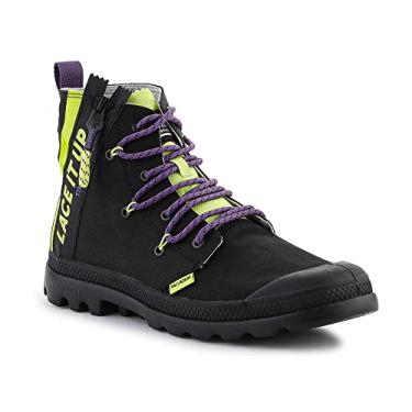 Imagem de PALLADIUM Tênis unissex adulto cano baixo, Limão selvagem preto, us-0 / asia size s