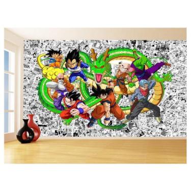 Imagem de Papel De Parede Dragon Ball Goku Vegeta Anime 3,5M Dbz131 - Você Decor