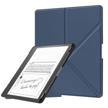 Imagem de ASHATA Capa Flip para 10,2 Polegadas para Kindle Scribe 2022 2024, Capa de Suporte Com Slot para Caneta e Despertar Automático, Protetora Com Design de Suporte Dobrável para Kindle Scribe 2022 2024