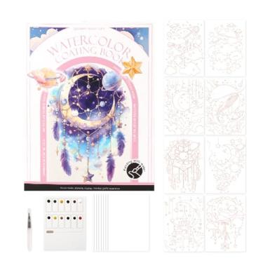 Imagem de Livros De Aquarela, De Prática Dobrável Para Pintura Em Aguarela, Conjunto Portátil Multifuncional em Massa Amigável para Iniciantes para Adultos, Estudantes, Pintores e Artesanato ao Ar Livre