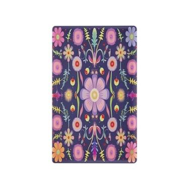 Imagem de Blueangle Placa de parede decoradora de capa em branco, tamanho padrão, 1 gangue, capa de interruptor de padrão de flor fofa para quarto de escritório em casa, 4,53 x 2,76 polegadas (580)