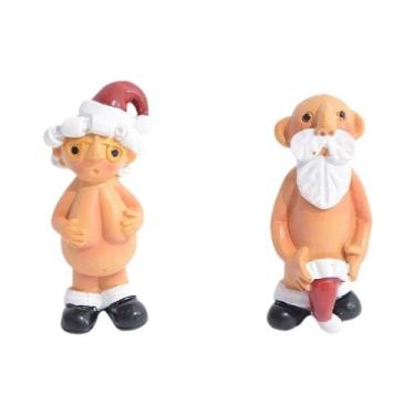 Imagem de Enfeite De Natal Papai Noel Travesso Com Gorro, Papai Noel Nu, Decoraç