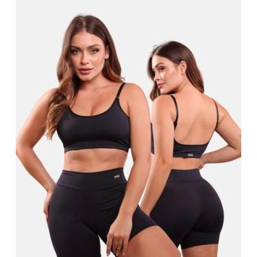 Imagem de Sutiã Top Sem Bojo Clean Poliamida Duplo Sem Transparência Premium P a