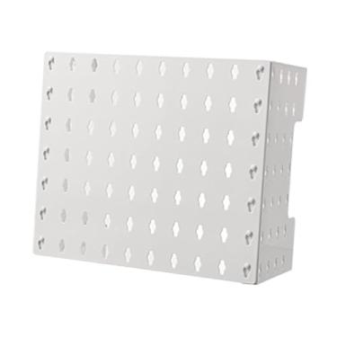 Imagem de KIMISS Rack de Exibição Montado na Parede Pegboard - Solução de Armazenamento Multifuncional e Tampa de Tubo para Aquecedores de água a Gás - Instalação Fácil e Sem Perfuração