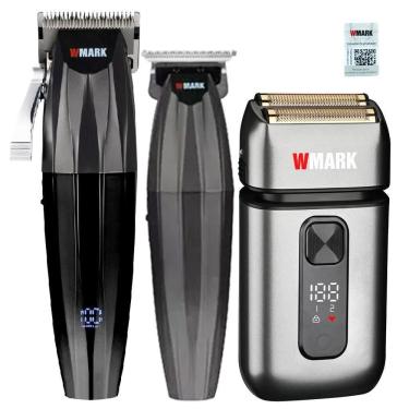 Imagem de Kit 3 Maquina Wmark Ng222 Ng311 Ng986 Prata Profissional