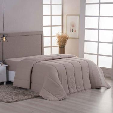 Imagem de Edredom Coberdrom Sereno King em Malha - Cáqui - 100% Algodão - Casa S