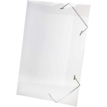 Imagem de Pasta Aba Elástica Plástica Oficio Cristal Delloline 10unid - Dello