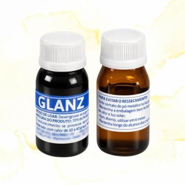 Imagem de Solda a frio glanz para vedacao em aluminio geladeira radiador 2 frasc