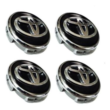 Imagem de Jogo 4 Calota Calotinha Centro Roda Liga Leve Toyota Corolla Etios Fie