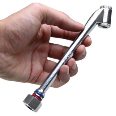 Imagem de Bico Para Encher Pneus 825 1/4 BSP Bocal Duplo Retenção 170MM Novo - B