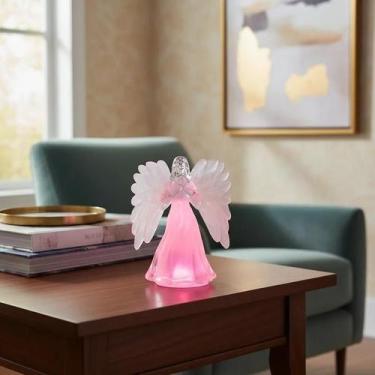 Imagem de Luminária Anjo Decorativo 13cm Em Plástico Com Led - Taimes