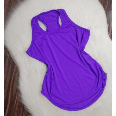 Imagem de Regata Dry Fit Feminina Academia - BELLA FITNESS, Roxo, M