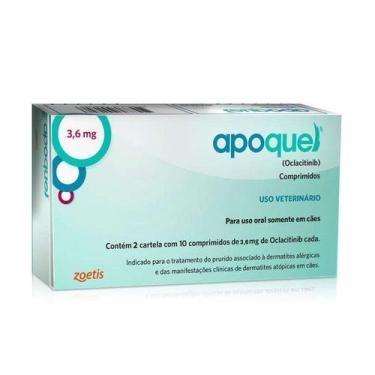 Imagem de Apoquel 3,6mg Caixa 20 Comprimidos Anti Alergia Zoetis