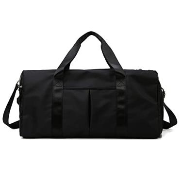 Imagem de Bolsa de ginástica unissex bolsa de viagem com compartimento úmido e compartimento de sapatos, bolsa de viagem de grande capacidade bolsa de viagem bolsa de viagem bolsa de viagem