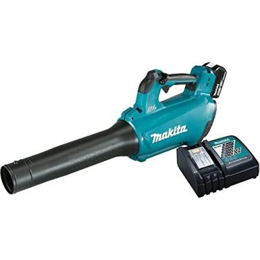 Imagem de Soprador de Folhas a Bateria 18V com 1 Bateria 5Ah BL1850B e Carregador DC18RC Bivolt Makita DUB184RT