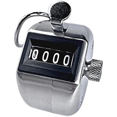 Imagem de Contador de contas, balcão de aço inoxidável H-102 de nível profissional - contador portátil de 4 dígitos feito em japonês, contador de volta, contador de passo, contador de pessoas multiuso - BuyJumpRopes